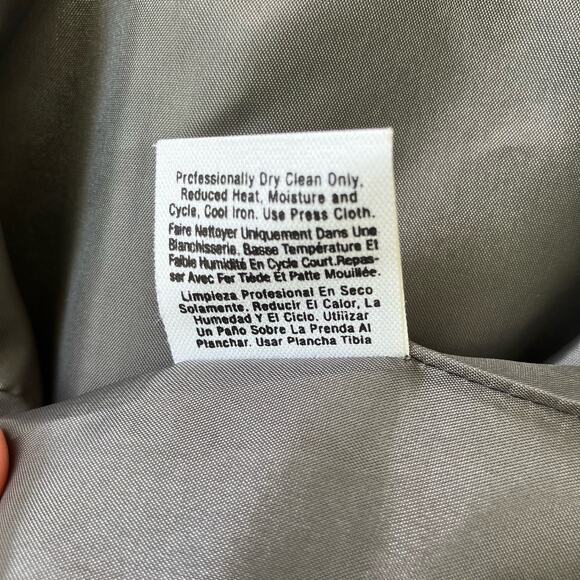 DKNY Blazer Sz 4 Linen Silk Blend Long 2 Button Lightweight Minimalist Preppy - Picture 13 of 13